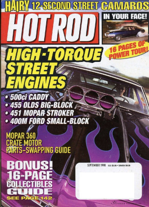 HOT ROD 1998 SEPT - ENGINE BUILD-UPS, '66 CHARGER